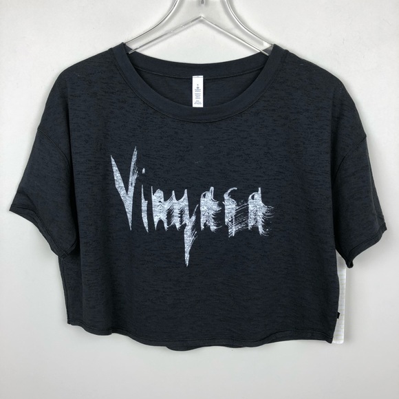 lululemon athletica Tops - Lululemon | Lightest Cropped Tee Expression Black